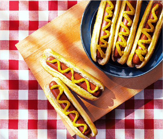 Garlic Parm Breadstick Hot Dogs