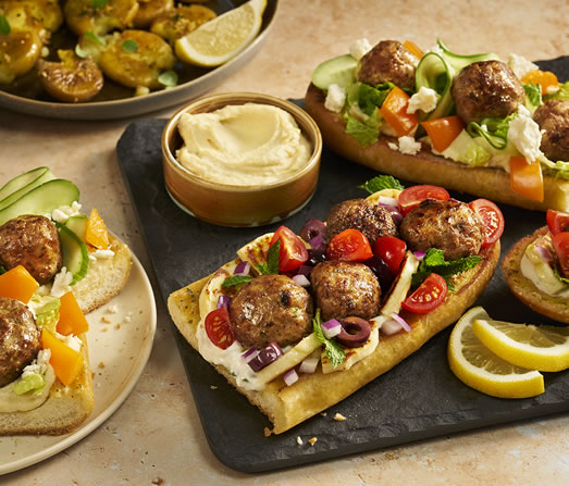 Shawarma Inspired Open-Faced Sandwiches