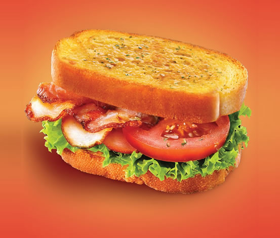 Air Fryer BLT on Furlani Garlic Texas Toast
